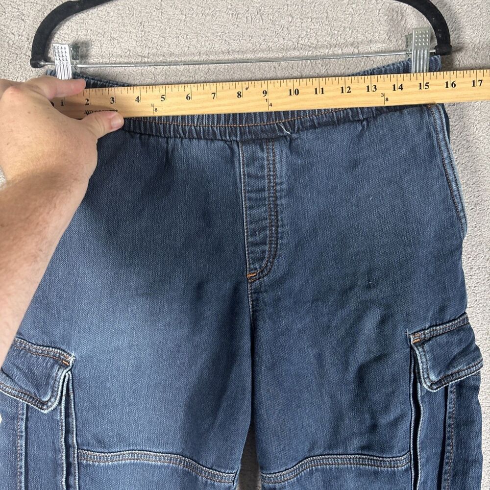Armani Exchange Cropped‎ Ankle Cargo Jogger Blue Jeans Men’s Size 30 Fit 30x24 - Picture 9 of 16